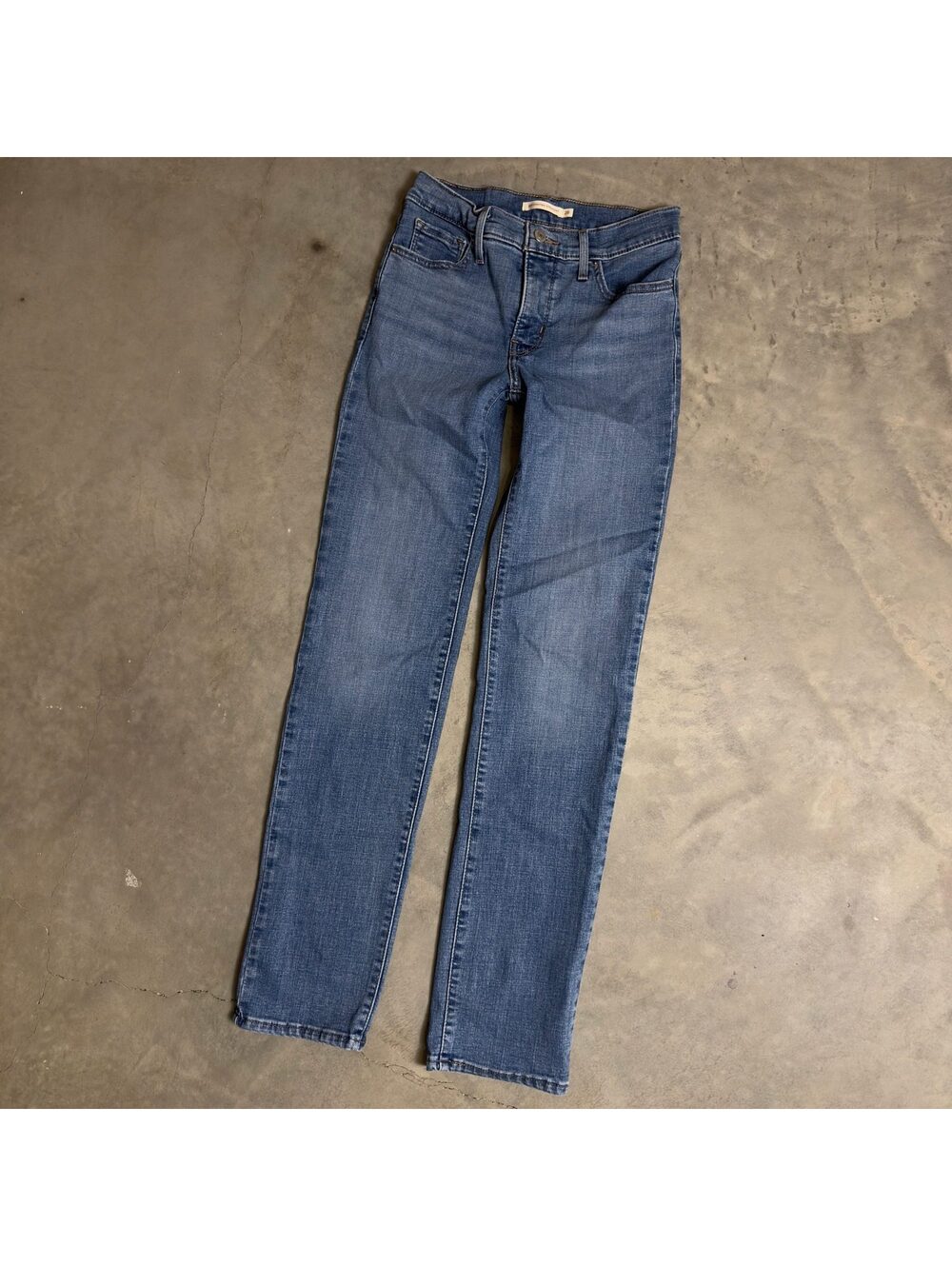 Levi's 314 Shaping Straight Jeans Womens 26x32 Blue